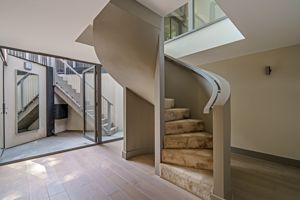 main house stairs from below- click for photo gallery